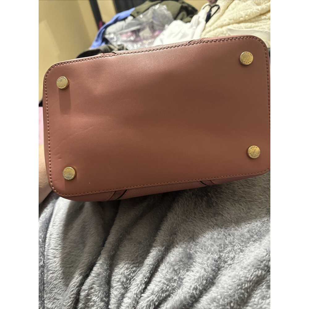 Michael Kors Nicole large Leather bucket bag MSRP $448 Pre-Loved Pink Salmon - Picture 7 of 14